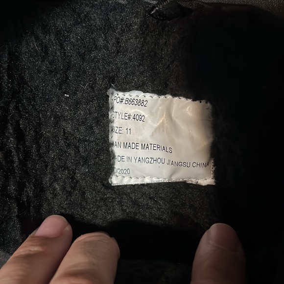 RUGGED EXPOSURE YOUTH KIDS BLACK SNOW BOOTS WITH VELCRO CLOSING - WINTER BOOTS - Picture 6 of 7